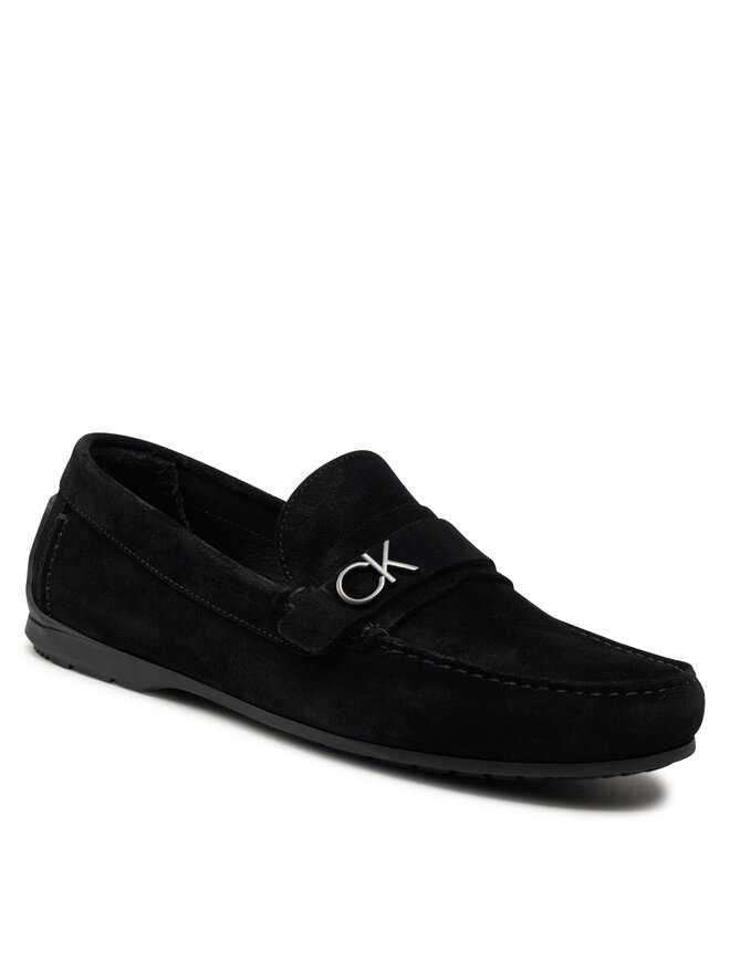 Calvin Klein Mocassini Calvin Klein Driving Shoe Bold Logo HM0HM01448 Nero