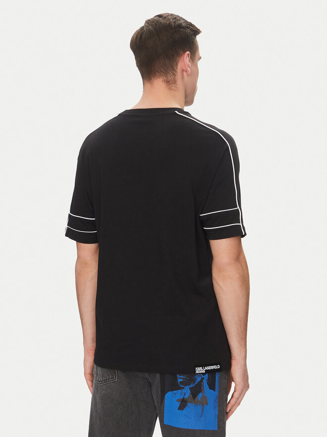 Karl Lagerfeld Jeans Karl Lagerfeld Jeans T-Shirt A2M17052 Μαύρο Relaxed Fit