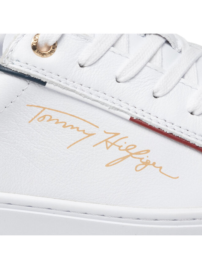 Tommy Hilfiger Zapatillas Tommy Hilfiger Signature Sneaker FW0FW06322 Blanco