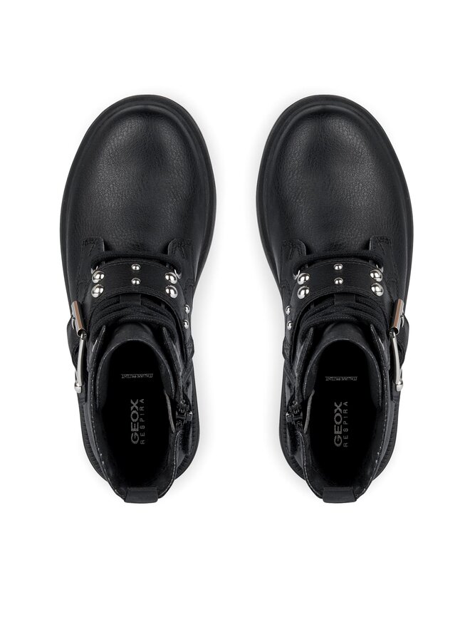Geox Botine Geox Jr Eclair J369QD 000BU C9999 S Negru