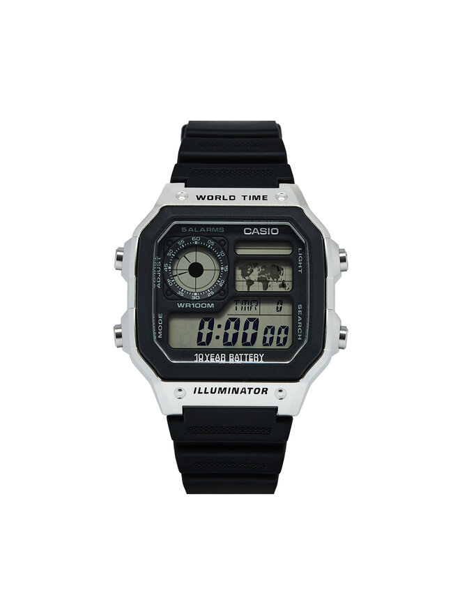 Casio Ročna ura Casio AE-1200WH-1CVEF Črna