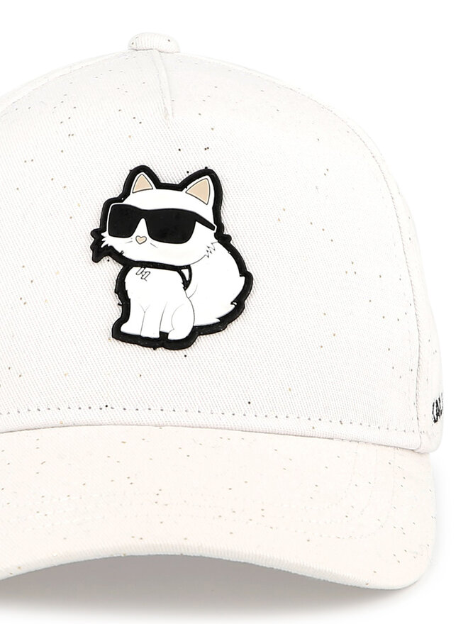 KARL LAGERFELD Czapka z daszkiem KARL LAGERFELD Z30386 Biały