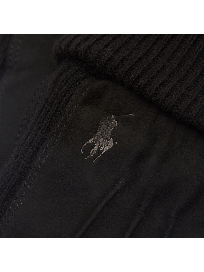 Polo Ralph Lauren Rękawiczki Męskie Polo Ralph Lauren Suede Sandwich Glove 449833580001 Czarny