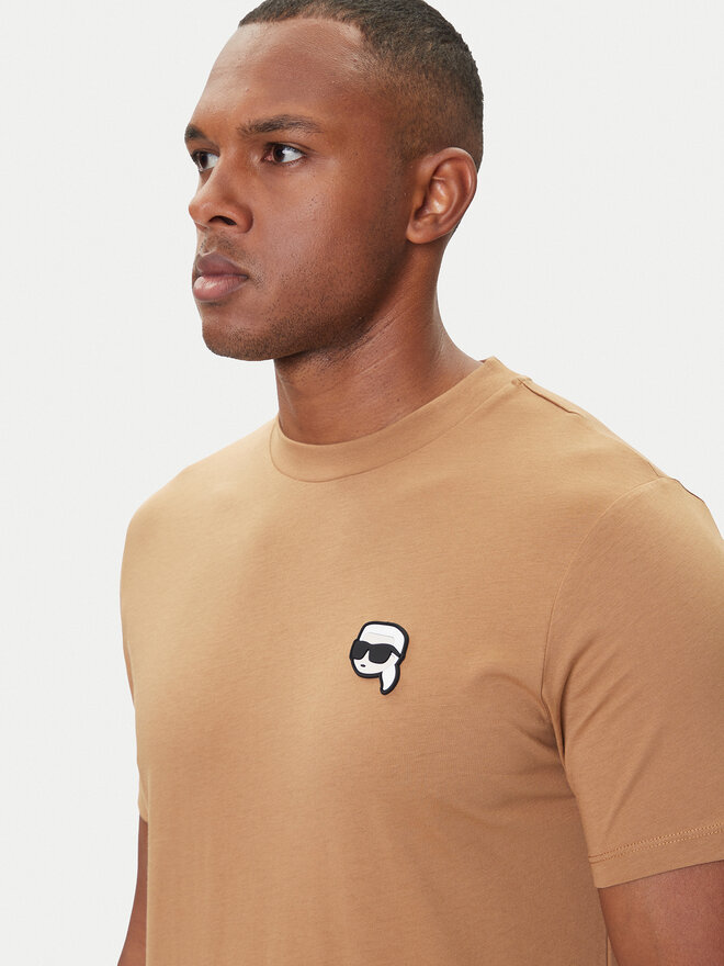 KARL LAGERFELD KARL LAGERFELD Camiseta 755710 554224 Beis Regular Fit