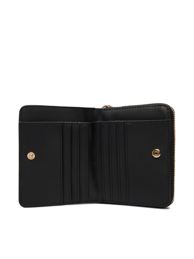 Tommy Hilfiger Geldbörse Tommy Hilfiger Th Icon Med Za W/Flap Mono AW0AW18474 Schwarz