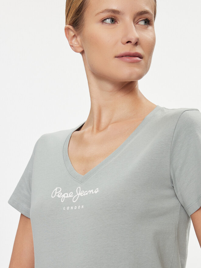 Pepe Jeans Pepe Jeans Marškinėliai Wendy PL505482 Žalia Regular Fit