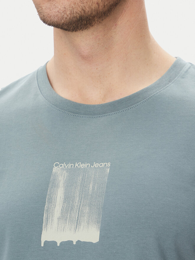 Calvin Klein Jeans Calvin Klein Jeans Camiseta Brush Stroke J30J327522 Azul Regular Fit