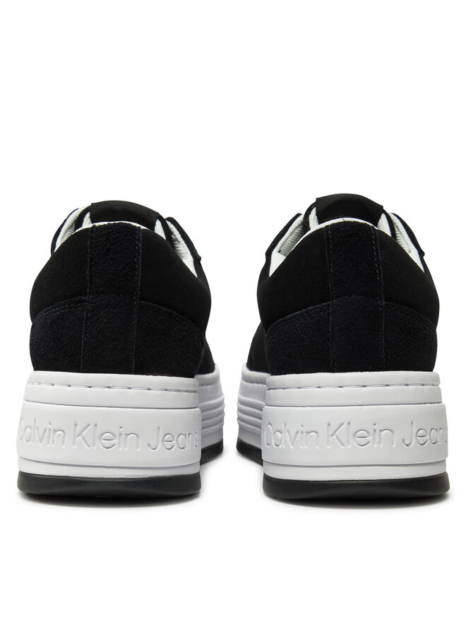 Calvin Klein Jeans Сникърси Calvin Klein Jeans Bold Platf Laceup Low Mg Suede YW0YW01575 Черен