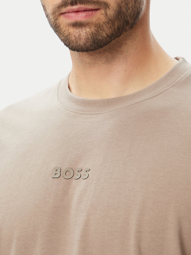 BOSS BOSS T-Shirt Tee 10 50519368 Beige Relaxed Fit