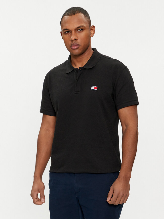 Tommy Jeans Tommy Jeans Polo Badge DM0DM18314 Μαύρο Regular Fit