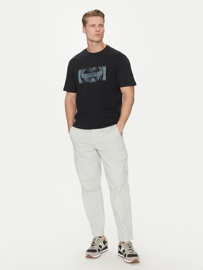 Napapijri Napapijri Camiseta S-Vanni NP0A4IEA Negro Regular Fit