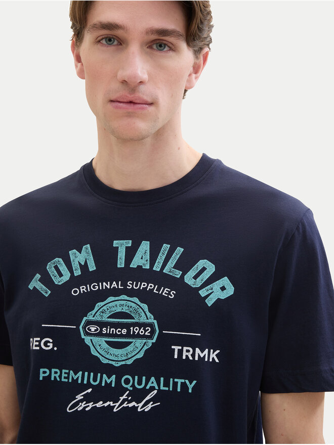 Tom Tailor Tom Tailor Póló 1037735 Sötétkék Regular Fit