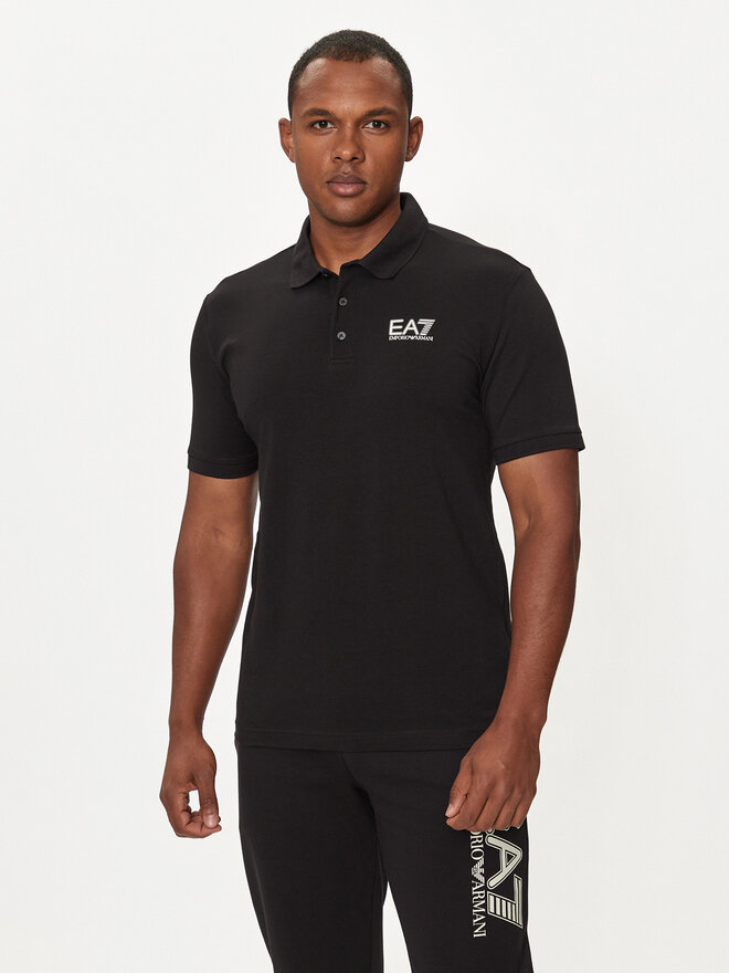 EA7 Emporio Armani EA7 Emporio Armani Polo marškinėliai 6DPF16 PJVQZ 1200 Juoda Regular Fit