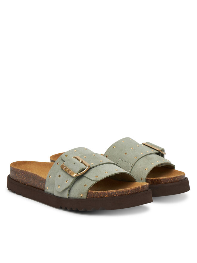 Scholl Klapki Scholl Joyce F32243 Zielony