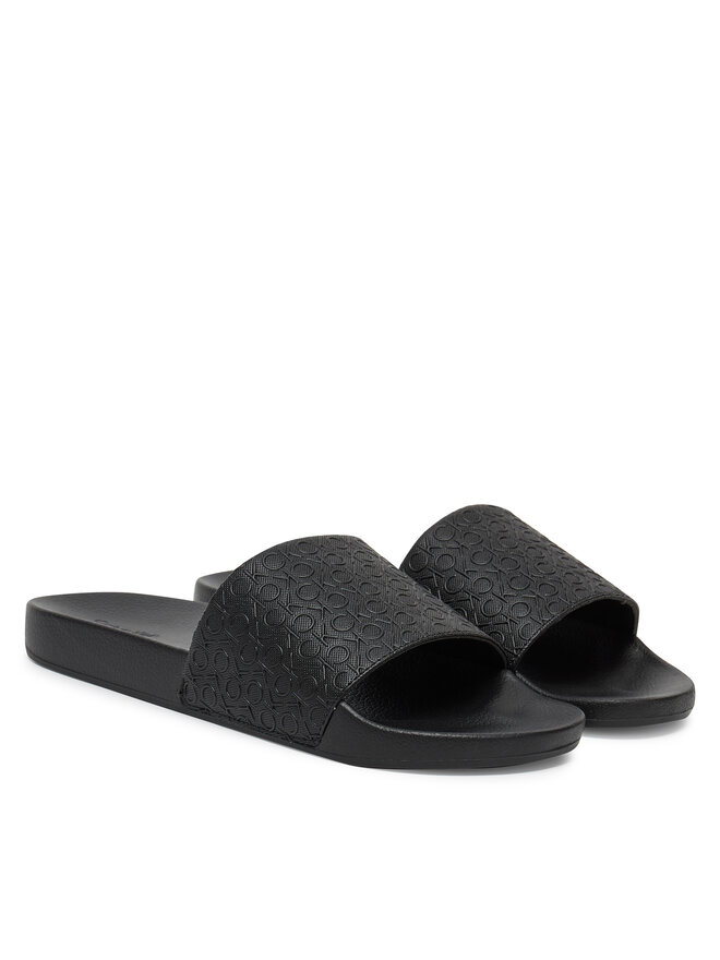 Calvin Klein Chanclas Calvin Klein Pool Slide Mono HM0HM01968 Negro