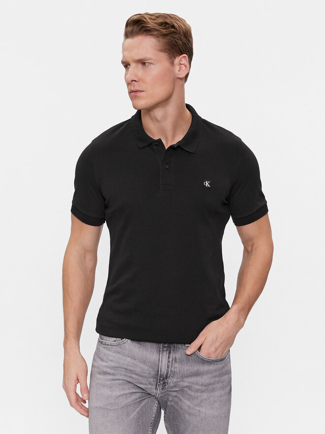 Calvin Klein Jeans Calvin Klein Jeans Poloshirt Embro Badge J30J325269 Schwarz Slim Fit