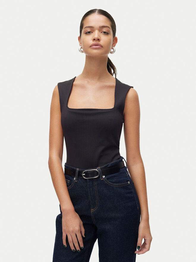Vero Moda Vero Moda Felső Million 10312751 Fekete Slim Fit