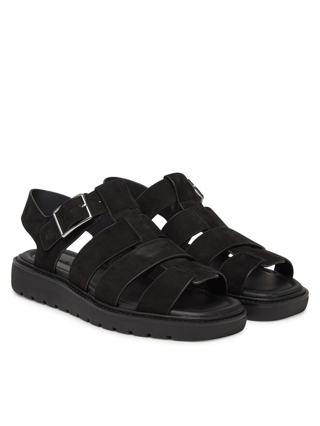 Calvin Klein Jeans Sandali Calvin Klein Jeans Fisherman Hw Sandal Lth YW0YW01962 Nero