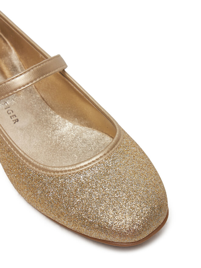 Tommy Hilfiger Балеринки Tommy Hilfiger Ballerina T4A3-33930-0572 S Златист