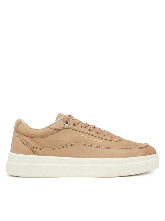 Tommy Hilfiger Sneakersy Tommy Hilfiger Modern Court Sneaker Nubuck FW0FW08462 Beżowy