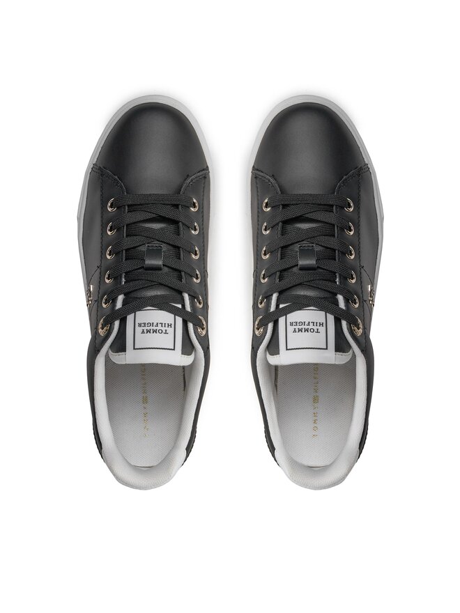 Tommy Hilfiger Сникърси Tommy Hilfiger Essential Elevated Court Sneaker FW0FW07685 Черен