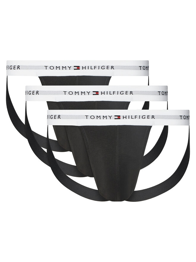 Tommy Hilfiger Tommy Hilfiger 3db-os Jock strap alsónadrág szett UM0UM03377 Fekete