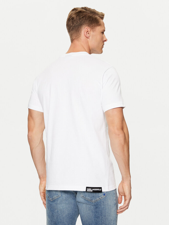 Karl Lagerfeld Jeans Karl Lagerfeld Jeans T-Shirt A1M17003 Weiß Slim Fit