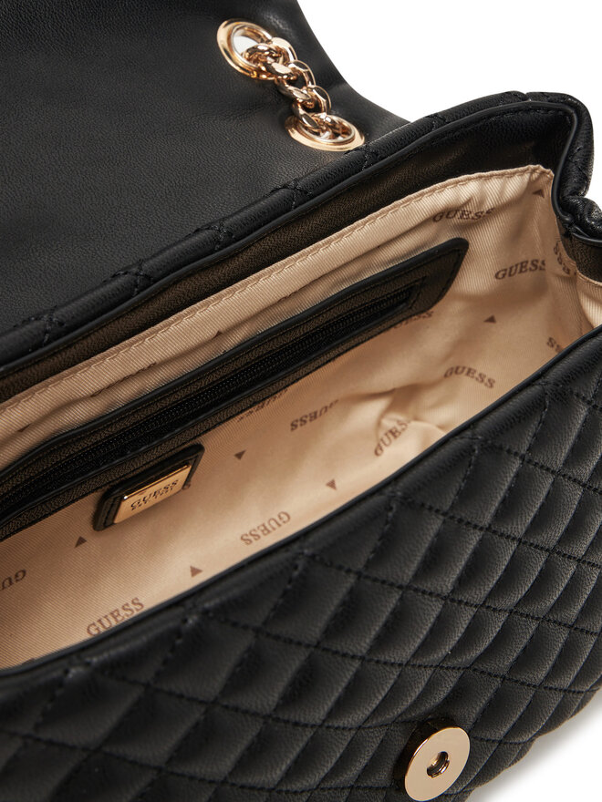 Guess Handtasche Guess Everlee HWQG86 79210 Schwarz