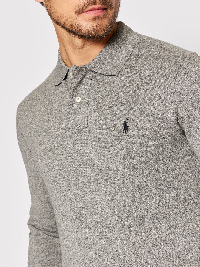 Polo Ralph Lauren Polo Ralph Lauren Polo marškinėliai 710681126003 Pilka Slim Fit