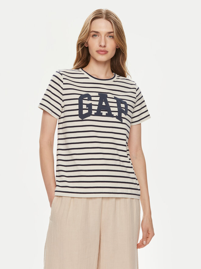 Gap Gap Marškinėliai 871061-00 Smėlio Regular Fit