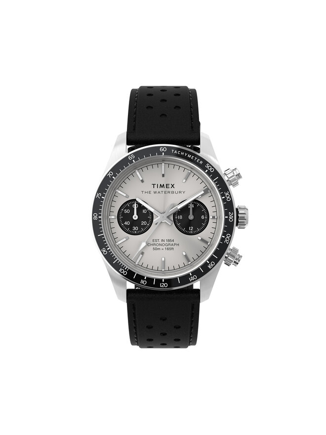 Timex Ročna ura Timex Waterbury Heritage TW2Y19300 Črna
