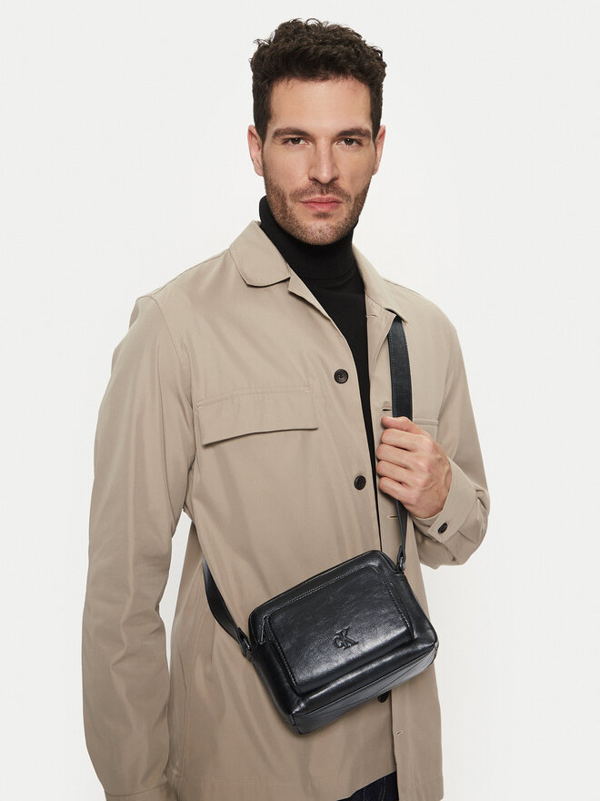 Calvin Klein Jeans Τσαντάκι Calvin Klein Jeans Tumbled Camera Bag Pu K50K512988 Μαύρο