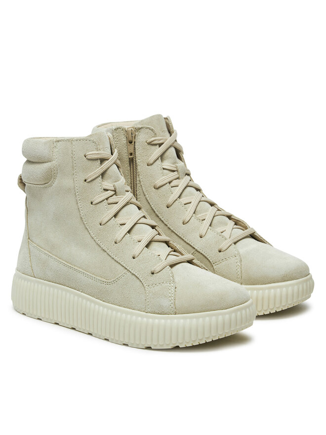 Geox Schnürschuhe Geox D Graisy D46XFF 00022 C6738 Grau