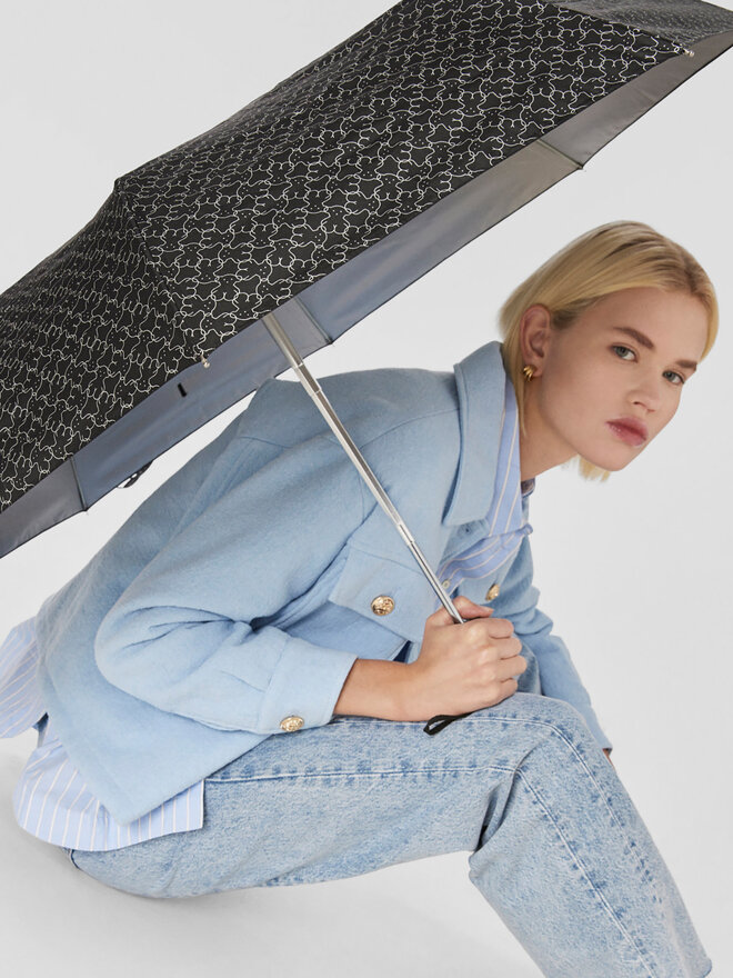 TOUS Umbrelă TOUS Paraguas Plegable Milosos 2001078859 Negru