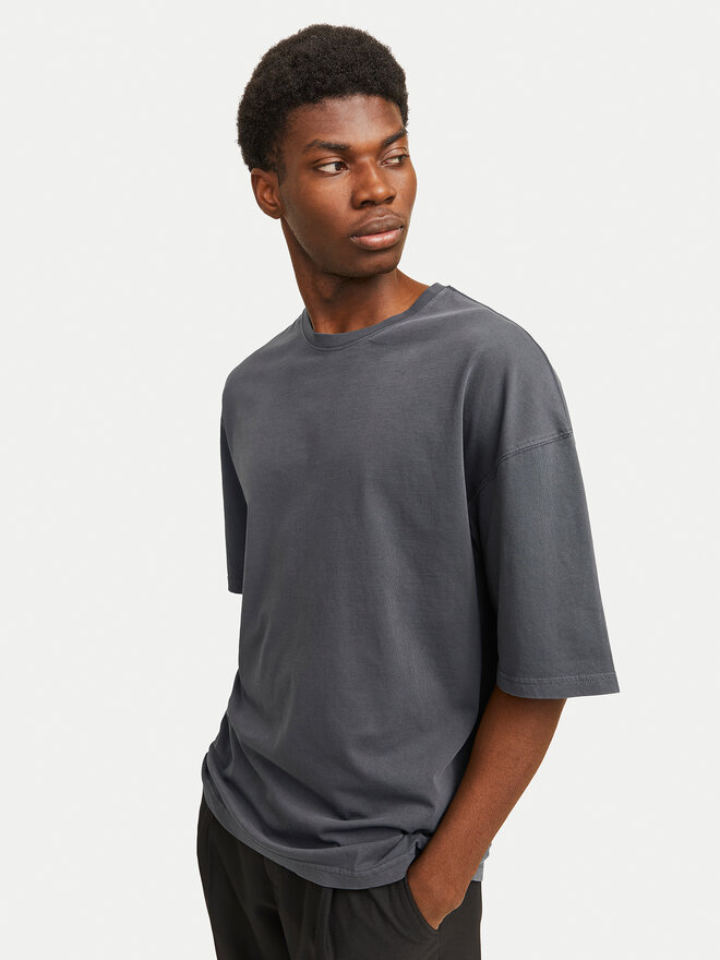 Jack&Jones Jack&Jones Футболка Charge 12268270 Сірий Oversize