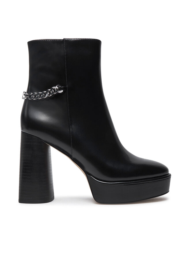 Bottines MICHAEL Michael Kors Carlisle Leather Platform Boot 40F4CLME1L Noir chaussures