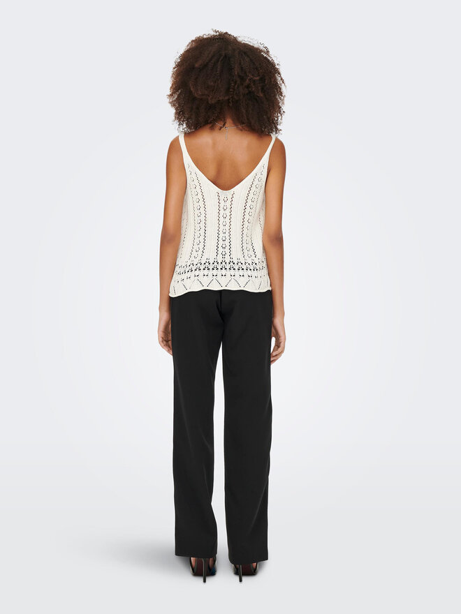 ONLY ONLY Marškinėliai Lyzet 15277573 Écru Regular Fit