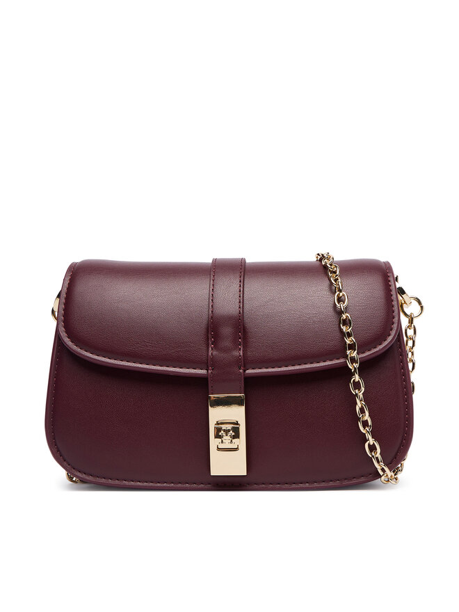 Tommy Hilfiger Handtasche Tommy Hilfiger Th Heritage Chain Crossover AW0AW19319 Dunkelrot
