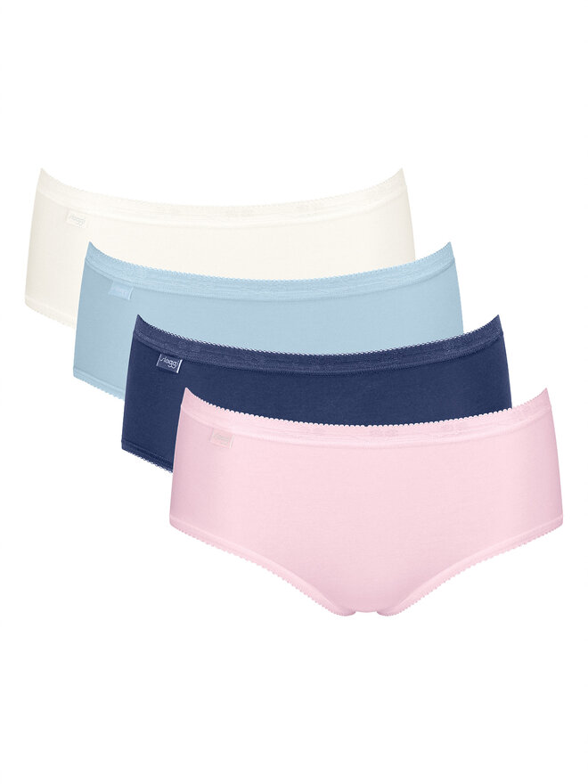Sloggi Sloggi Set 4 parov spodnjih hlačk Basic 10071781 Pisana