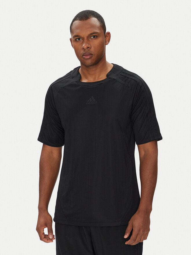 adidas adidas Marškinėliai Teamgeist adicolor JX1537 Juoda Loose Fit