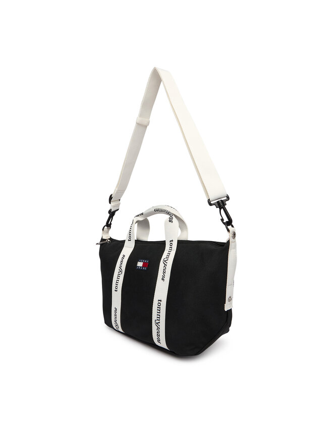 Tommy Jeans Handtasche Tommy Jeans Ess Daily Mini Tote AW0AW18460 Schwarz