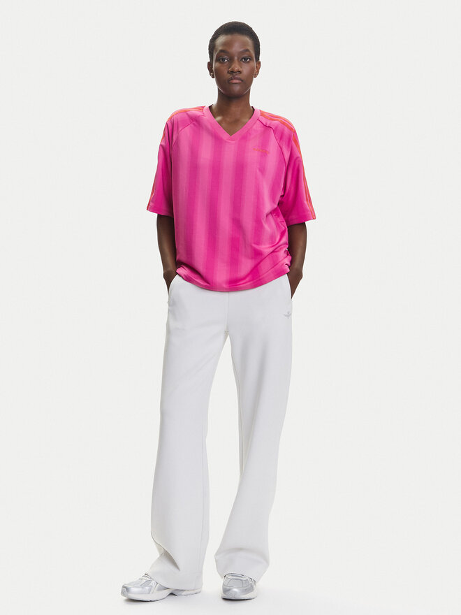 adidas adidas Marškinėliai Linear JW6021 Rožinė Oversize