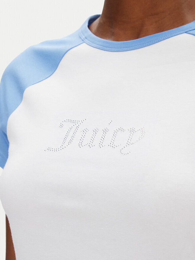 Juicy Couture Juicy Couture Camiseta Contrast JCWCT125307 Blanco Slim Fit