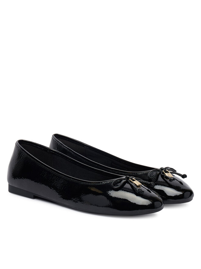 Tommy Hilfiger Ballerinas Tommy Hilfiger Hilifger Patent Ballet FW0FW09005 Schwarz