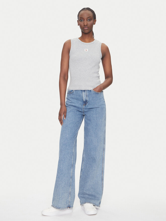 Calvin Klein Jeans Calvin Klein Jeans Top LV047C201G Grau Slim Fit