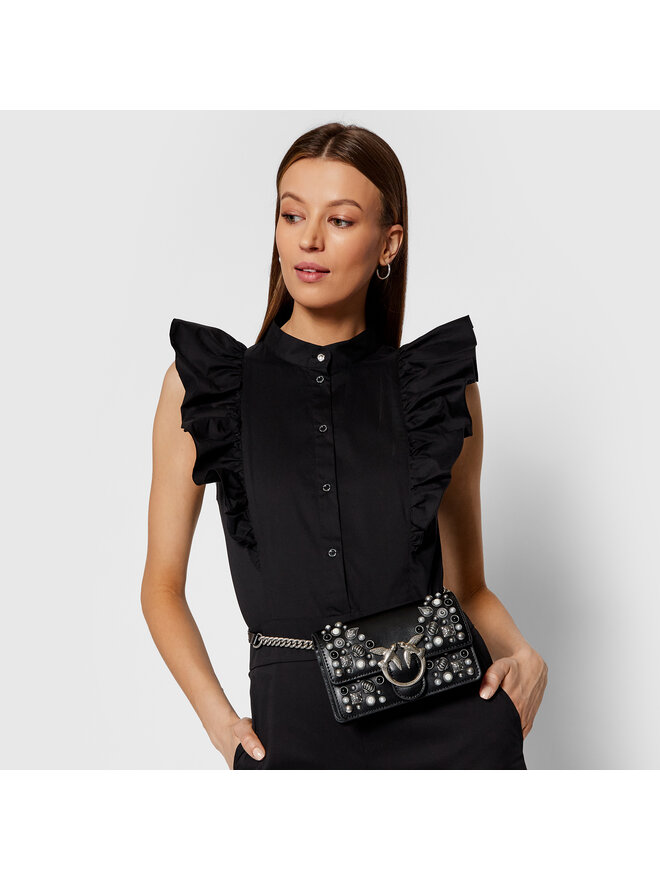 PINKO Τσαντάκι μέσης Pinko Love Baby Icon Ethnic Studs Cl PE 21 PLTT 1P224Z Y6YS Μαύρο