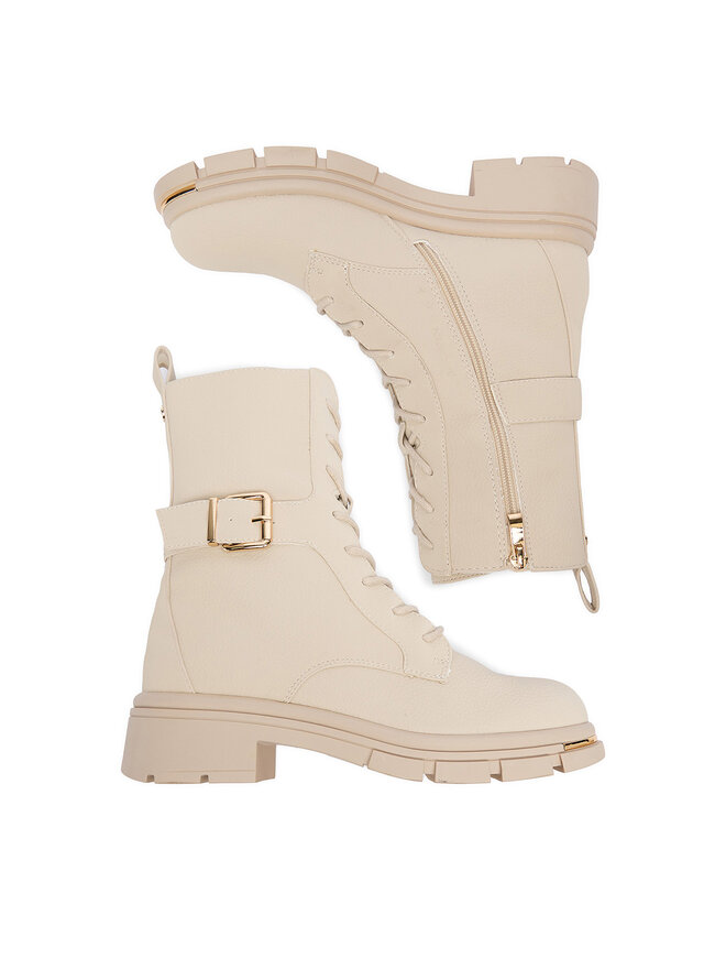 DeeZee Schnürschuhe DeeZee 60110-1 Écru