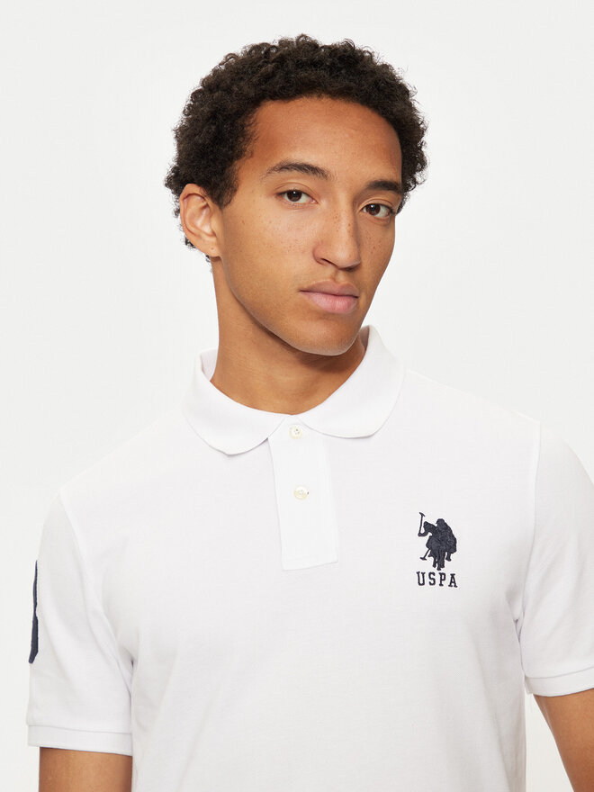U.S. Polo Assn. U.S. Polo Assn. Polo marškinėliai MUP3313 Balta Regular Fit