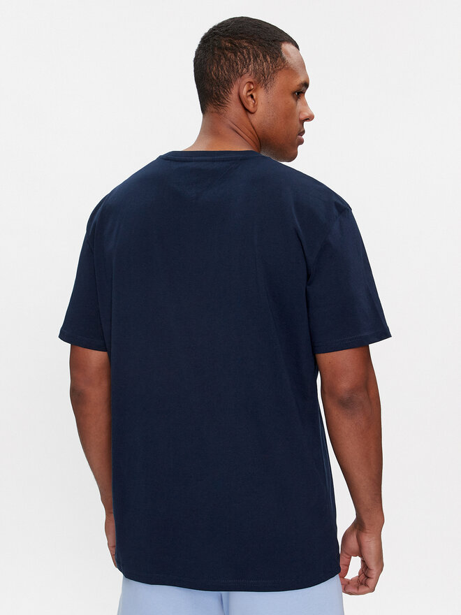 Tommy Jeans Tommy Jeans Marškinėliai Linear Logo DM0DM17993 Tamsiai mėlyna Regular Fit
