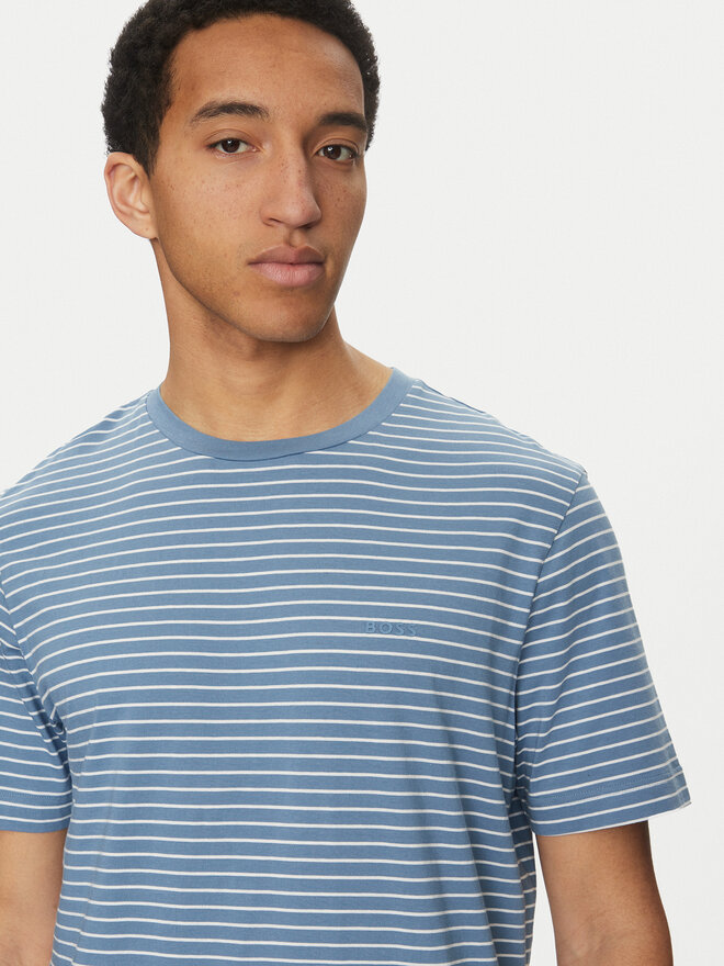 BOSS BOSS T-Shirt TalesStripe 50499334 Blau Relaxed Fit